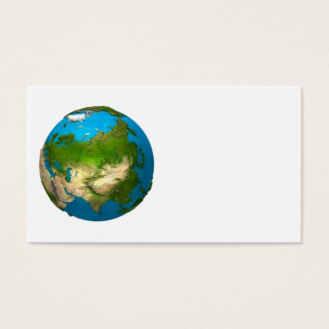 Planet Earth - Asia - colourful globe. 3d Render (Front)