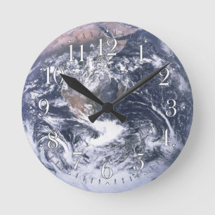 Planet Earth Astronomy Wall Clock