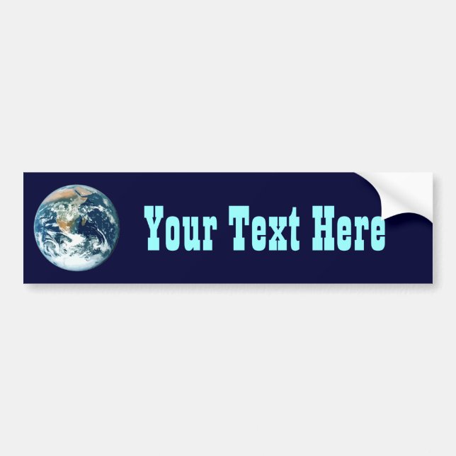 Planet Earth Bumper Sticker (Front)