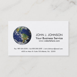 Planet Earth Business Card