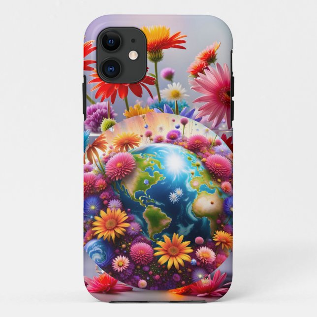 Planet Earth Case-Mate iPhone Case (Back)
