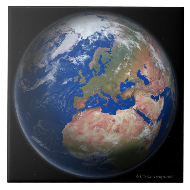 Planet Earth Ceramic Tile (Front)