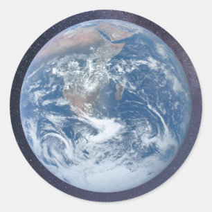 Planet earth classic round sticker