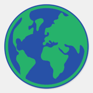 Planet Earth Classic Round Sticker