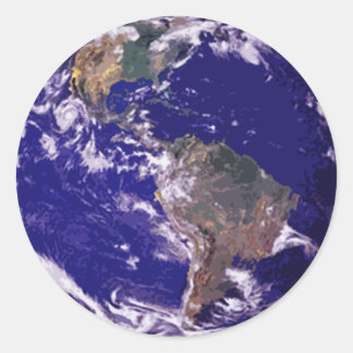 Planet Earth Classic Round Sticker