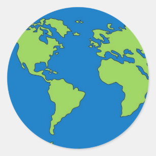 Planet Earth Classic Round Sticker