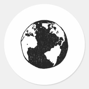 Planet Earth Ecology Earth Lover Classic Round Sticker