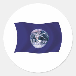 Planet Earth Flag Sticker