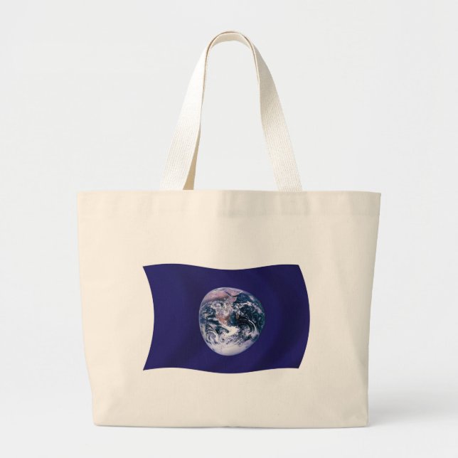 Planet Earth Flag Tote Bag (Front)