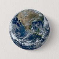 Planet Earth from Outer Space with Clouds