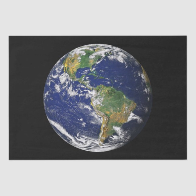 PLANET EARTH FROM SPACE 20” Wrapping Tissue Paper (Front)