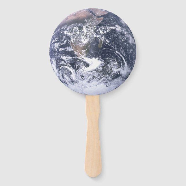 Planet Earth From Space Earth Day Hand Fan (Front)