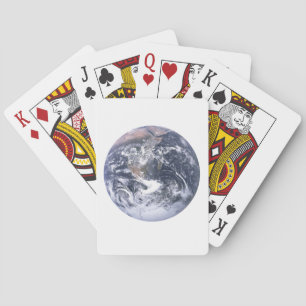 Planet Earth From Space Earth Day Playing Cards