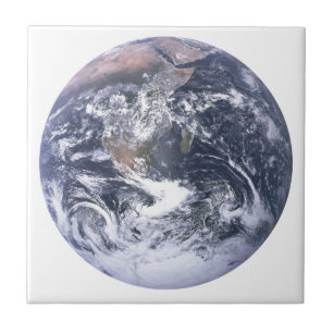Planet Earth From Space Earth Day Tile