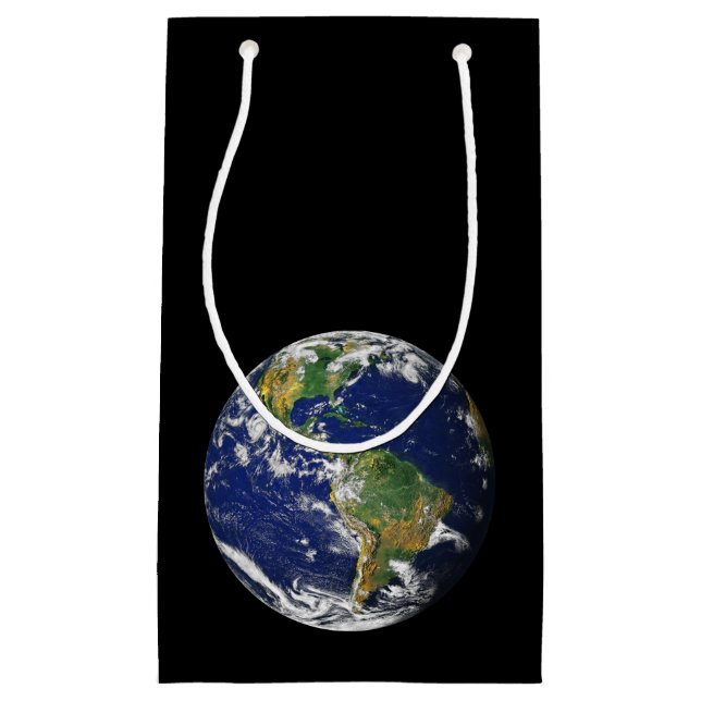 PLANET EARTH FROM SPACE Small Gift Bag (Front)