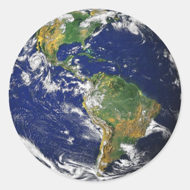 PLANET EARTH FROM SPACE Small Stickers (Front)