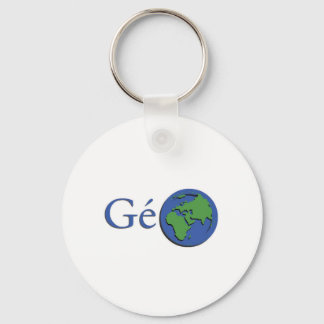 planet earth - geography key ring