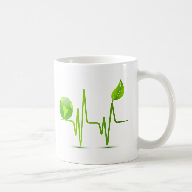 PLANET EARTH HEART MONITOR COFFEE MUG (Right)