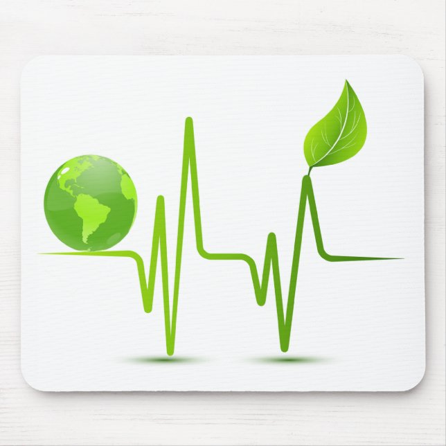 PLANET EARTH HEART MONITOR MOUSE PAD (Front)