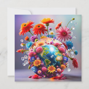 Planet Earth Holiday Card