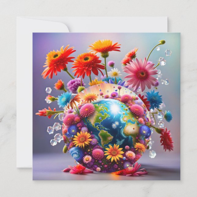 Planet Earth Holiday Card (Front)