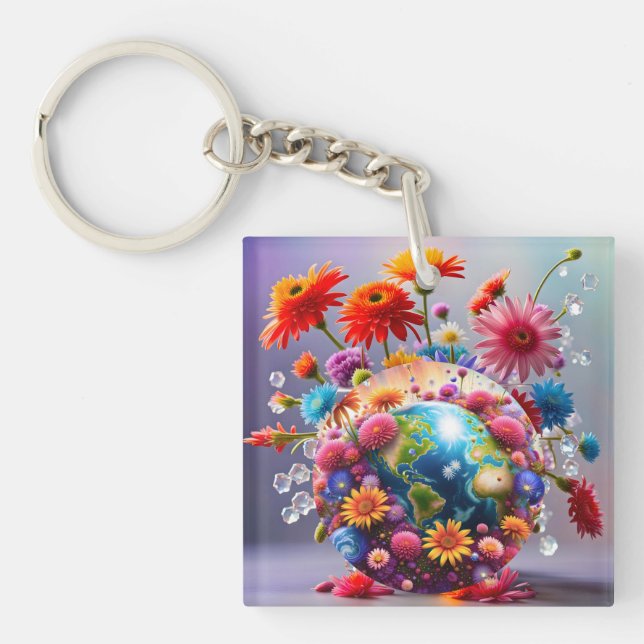 Planet Earth Key Ring (Front)
