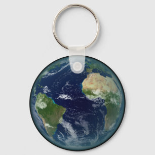 planet Earth Key Ring