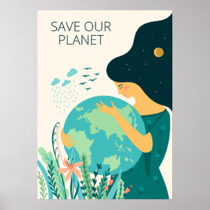Planet Earth Mother Poster