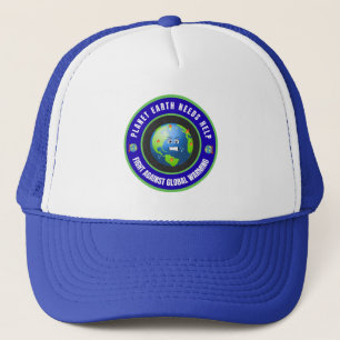 Planet Earth Needs Help Trucker Hat