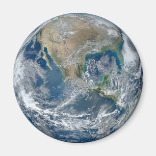 Planet Earth Refrigerator or Locker Magnet