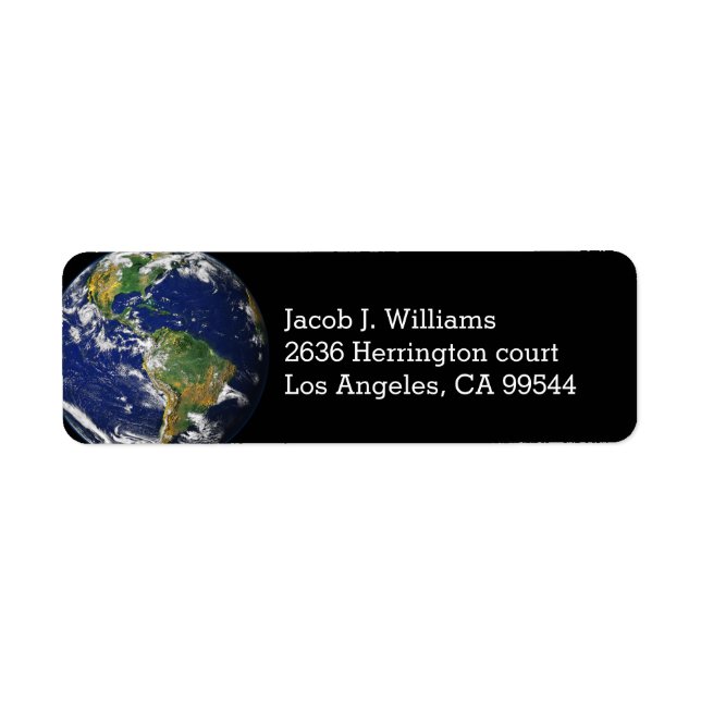 Planet Earth | Return Address Label (Front)