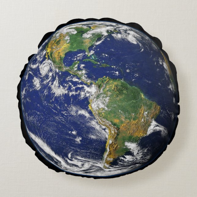Planet Earth | Round Cushion (Front)