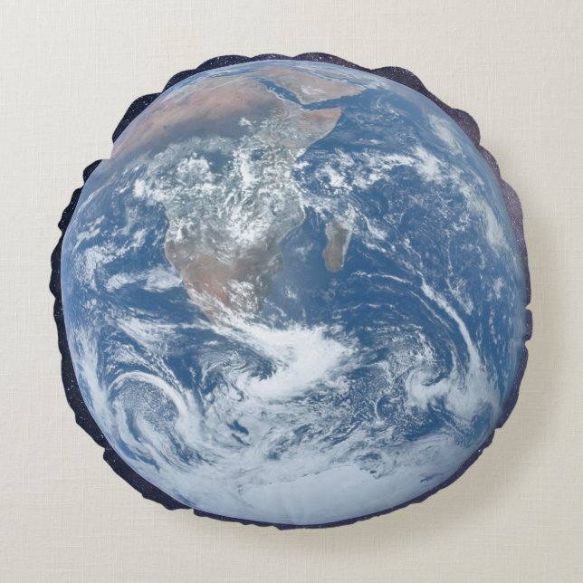 Planet earth round cushion (Front)