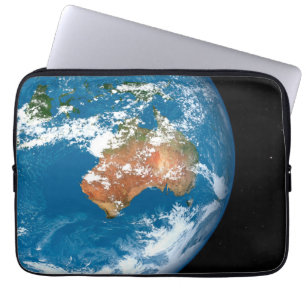 Planet Earth Showing Clouds Over Australia. Laptop Sleeve