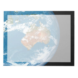 Planet Earth Showing Clouds Over Australia. Notepad
