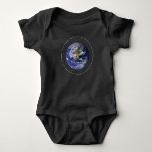 Planet Earth Space - Christian  John 3:16 Religion Baby Bodysuit