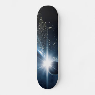 Planet Earth Space View Skateboard