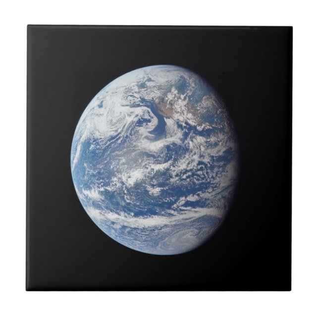 Planet Earth Taken By The Apollo 11 Crew. Ceramic Tile (Front)