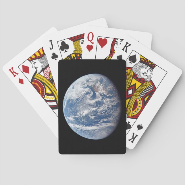 Planet Earth Taken By The Apollo 11 Crew. Playing Cards (Back)