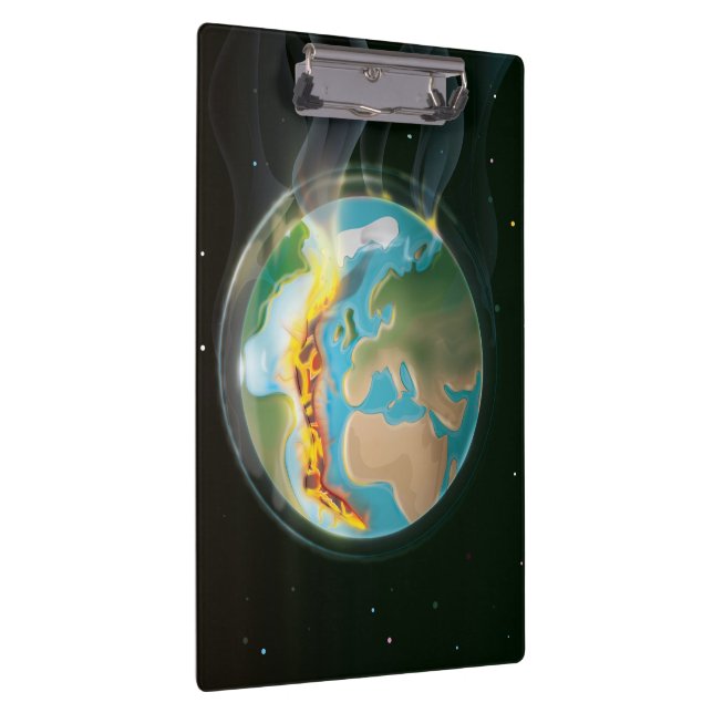 Planet Earth Tectonic Plates Clipboard (Right)