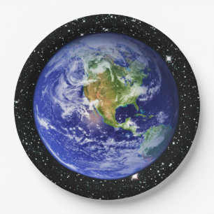PLANET EARTH v3 star background (solar system) ~ Paper Plate