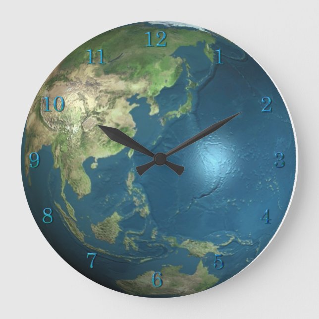 Planet Earth Wall Clock (Front)