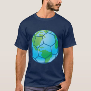 Planet Earth World Cup Soccer Ball T-Shirt