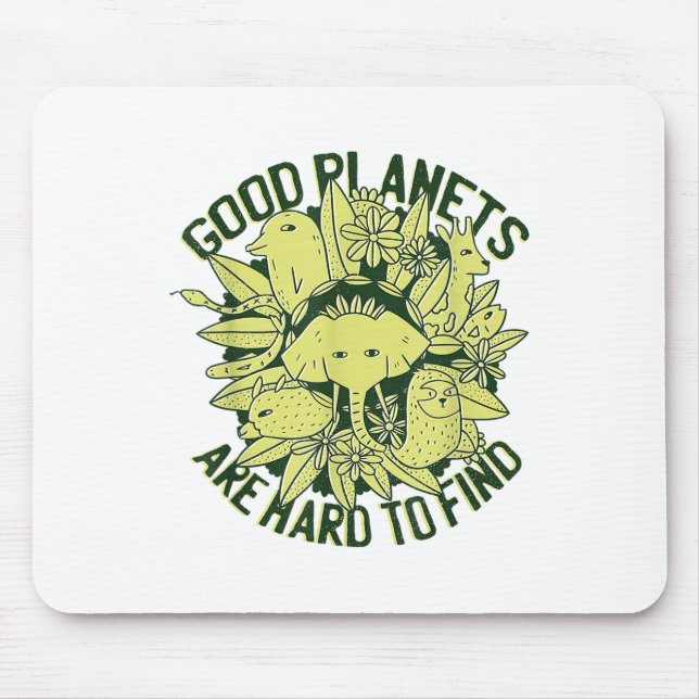 Planet Environmental Earth Protection Climate Gift Mouse Pad (Front)