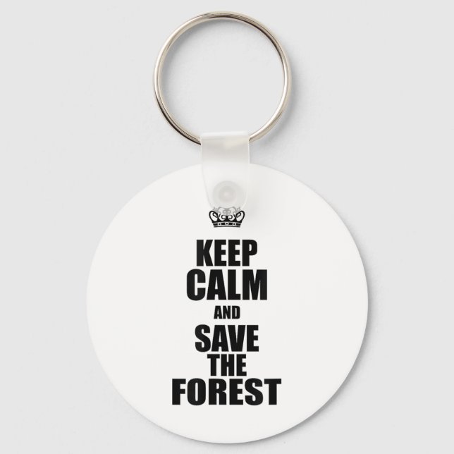 Planet Environmental Saying Climate Protection Des Key Ring (Front)