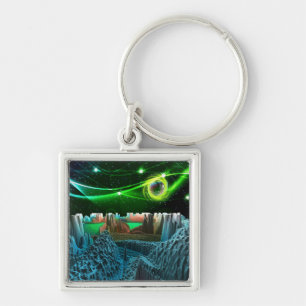 Planet Evinorstral Premium Square Keychain