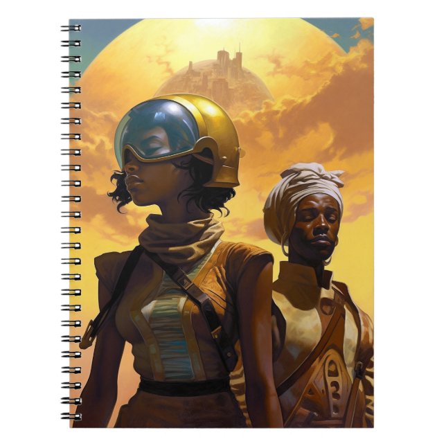Planet Explorers Afrofuturistic Science Fiction Notebook (Front)
