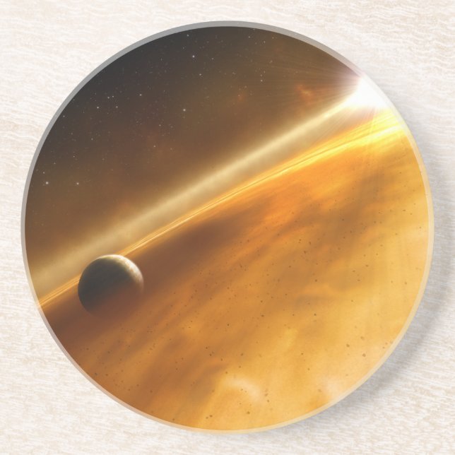 Planet Fomalhaut B Orbiting a Star Coaster (Front)