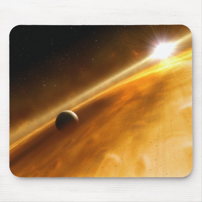 Planet Fomalhaut B Orbiting a Star Mouse Pad (Front)
