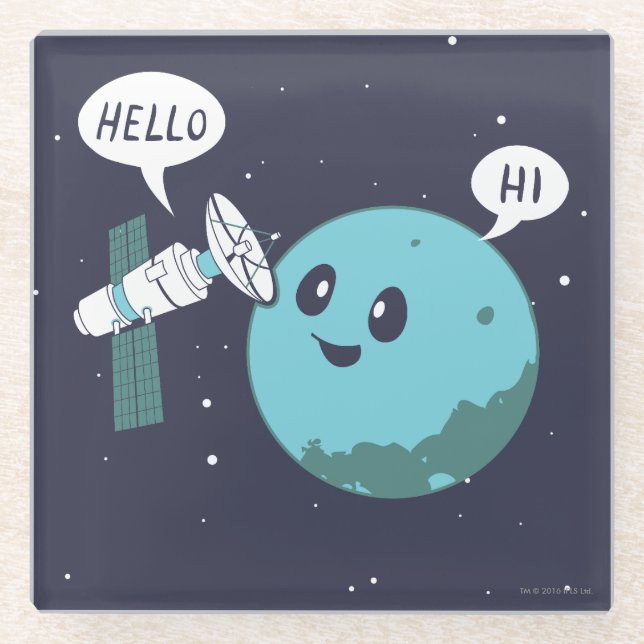 Planet Glass Coaster (Front)